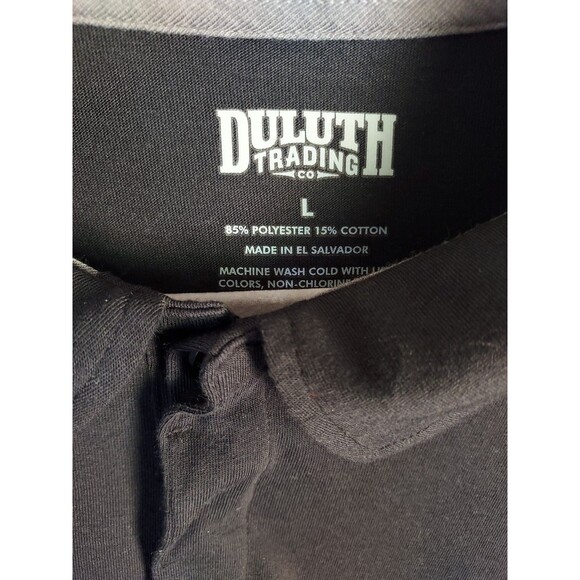 Duluth Men's Polo Shirts Size Large - Black and Blue - Set of 2 - Poly/Cottong - Picture 3 of 7